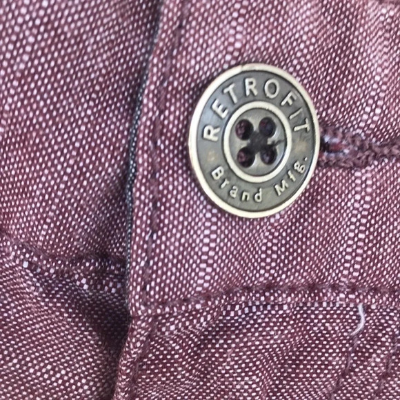 Retrofit Mauve Tailored Men’s Cotton Shorts - Picture 4 of 10